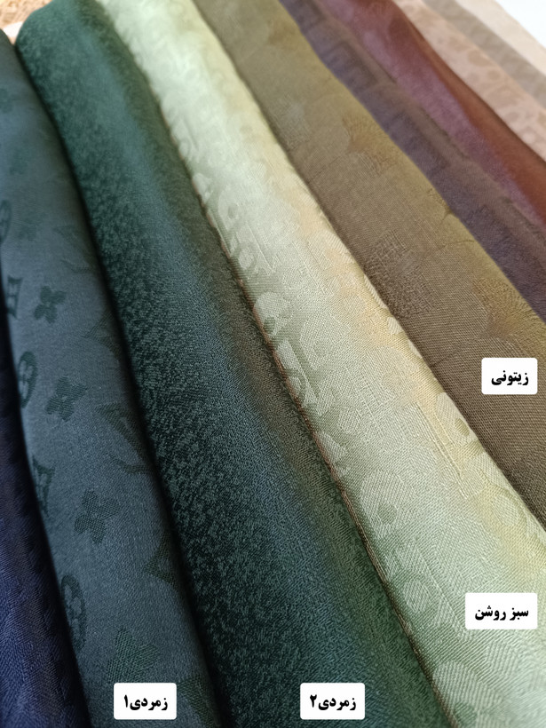 روسری ژاکارد نخی رنگی دورو قواره بزرگ