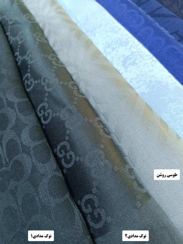 روسری ژاکارد نخی رنگی دورو قواره بزرگ